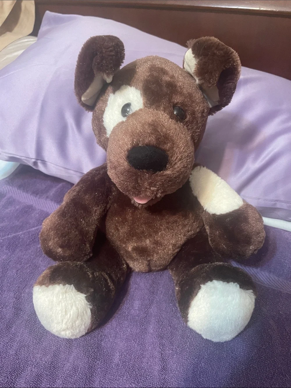 Build-A-Bear Brown and Cream Plush Dog Toy